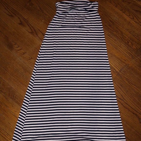 DNA couture Dresses & Skirts - Long blue and white striped skirt